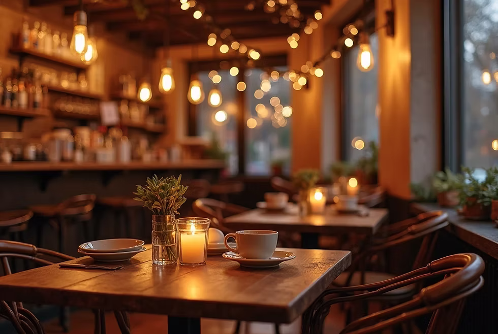 Evening wellness atmosphere